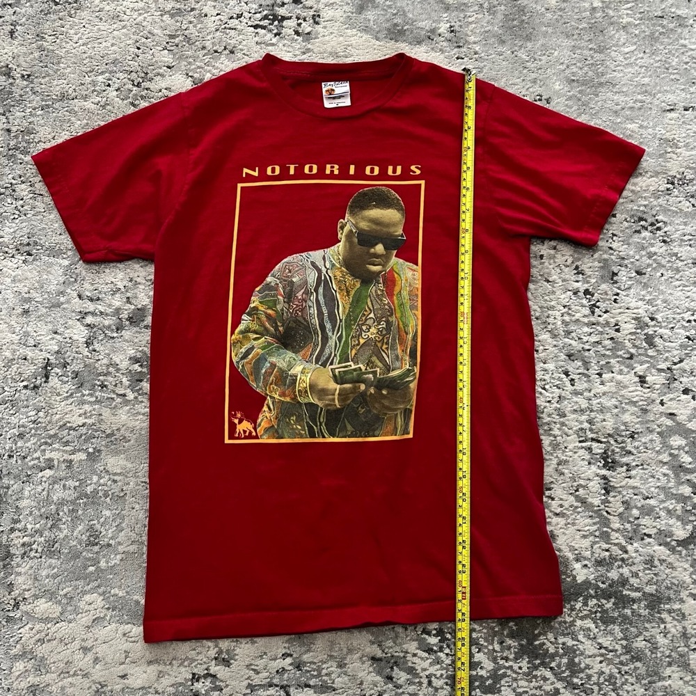 Vintage Y2K Rap Hip Hop Tee Notorious B.I.G. Bay Island Tag Size Medium